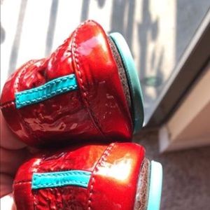 Tieks Red Diamond Size 8 EUC. Great condition!
